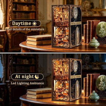 CRIOLPO Book Nook Kits for Adults - DIY Miniature House Kit with LED Lights - Image 3