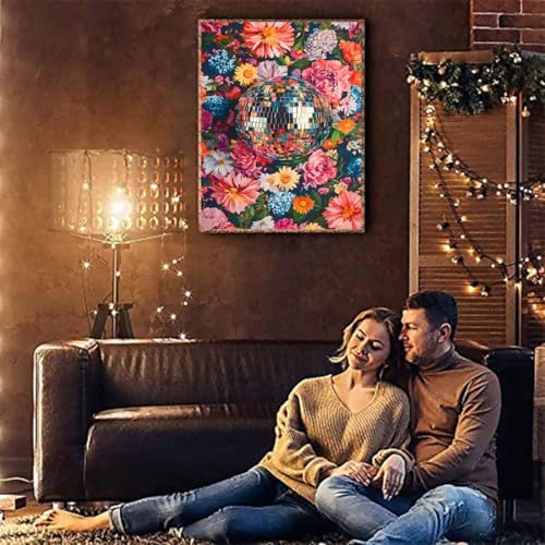 Tiwabb Disco Ball Stamped Cross Stitch Kits for Adults Beginners - Image 2