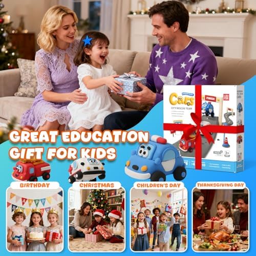 Air Dry Clay Kit for Kids - 3 Boxes Pull Back Car Making - Image 5