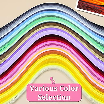 Zorfeter Multi-Color Quilling Paper Strips Kits, 7mm Width, 15" Length - Image 5