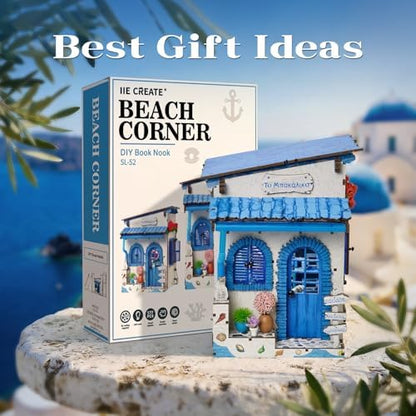 Book Nook Kit - Beach Corner DIY Miniature House Dollhouse Booknook Kit - Image 6