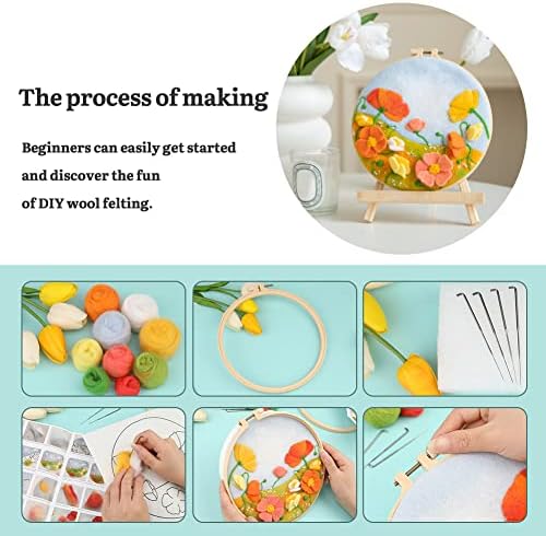 Mayboos Needle Felting Starter Set, Needle Felting Painting Kit - Image 6