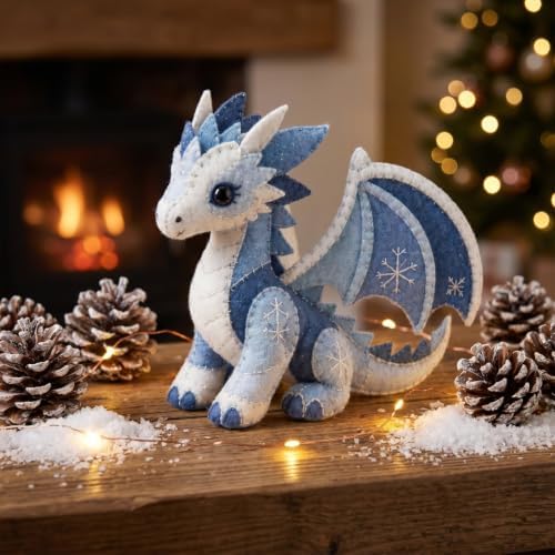 Arctic Winter Guardians DIY Patchwork Kit - 3D Felt Animal Sewing Kit - DIY Patchwork Animal Kit for Beginners, Handmade Felt Craft Kit for Home Decor & Creative Gift (D) - Image 2