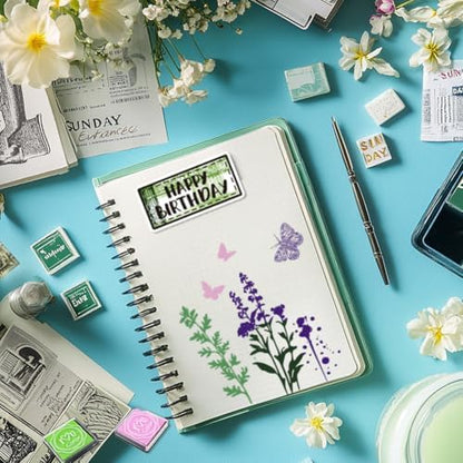 29 Pcs Acrylic Stamps for Crafting Card Making Supplies Set - Image 3