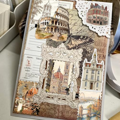 100Pcs World Travel Architecture Stickers - Thick Durable Vinyl for Suitcase, Laptop, Water Bottle, Journal | Unique Travel Souvenirs for Travelers, Women | Ideal Birthday/Christmas Gift - Image 4