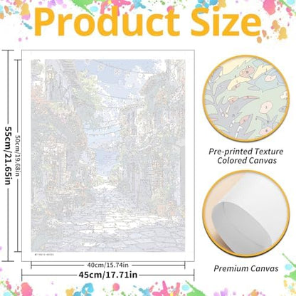 Landscape Paint by Numbers Kit for Adults, 16x20 inch - Image 3