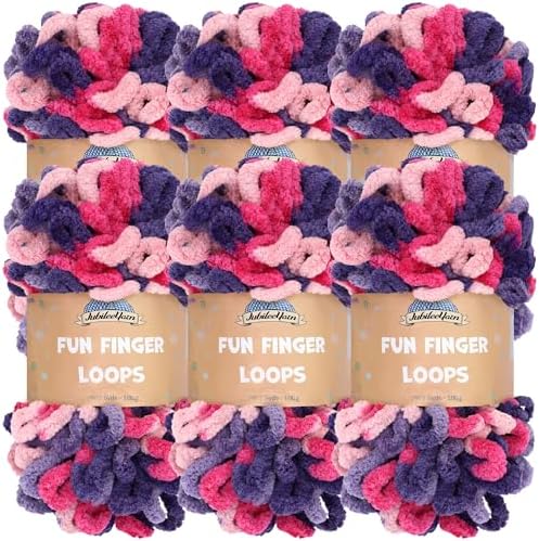 JubileeYarn Fun Finger Loops Yarn - Diony - 6 Skeins by BambooMN