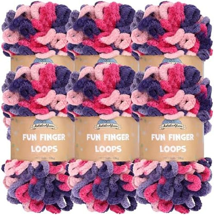 JubileeYarn Fun Finger Loops Yarn - Diony - 6 Skeins by BambooMN