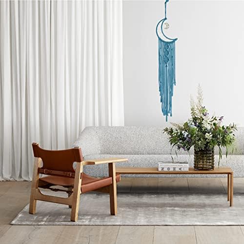 JeogYong Macrame Kit, DIY Moon Dream Catcher Macrame Kits for Kids & Adults Beginners, Includes Metal Hoop Rings Macrame Cord or More Craft Supplies and Materials for Bohemian Wall Decor Dreamcatcher - Image 4
