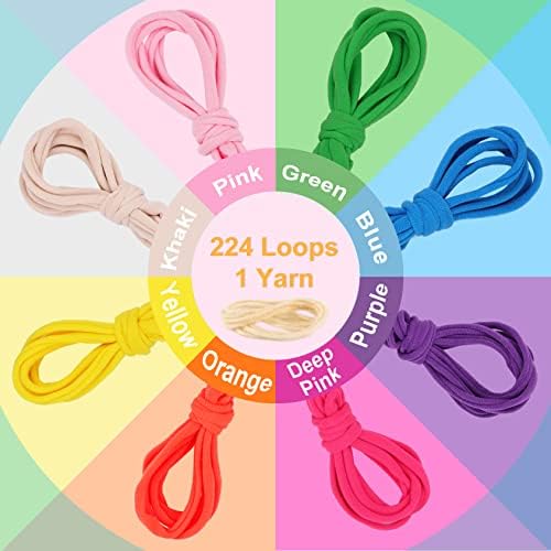 IQKidz Weaving Loom Kit Toys, DIY Arts and Crafts for Kids and Adults, Ideal Gifts for Girls Ages 5 6 7 8-12 13, Easy Potholder Loom Knitting Activity for Beginners, 224 Craft Loops - Image 5