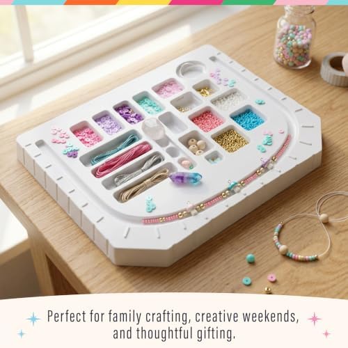 Bright Stripes Wish*Craft Mystical Jewelry Studio DIY Bracelet Kit, Ages 8+ - Image 3