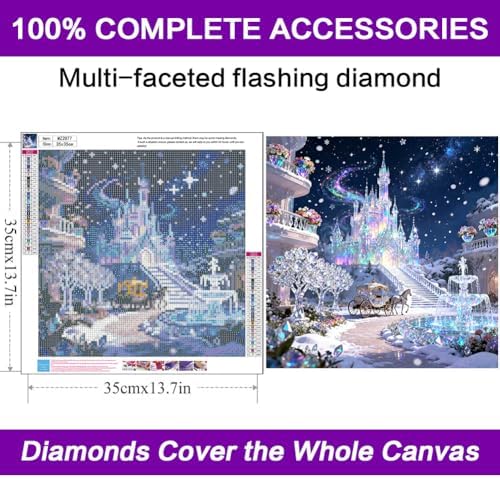 Diamond Art Kits for Adults, Castle Diamond Art Painting Kits for Adults - Image 3