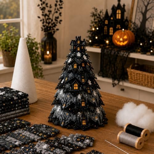 Daily Partner DIY Halloween Quilted Fabric Tree Kit by DailyPartner