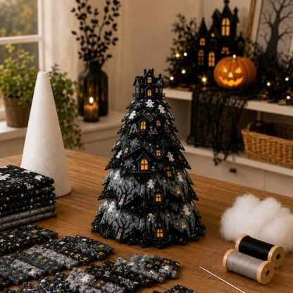 Daily Partner DIY Halloween Quilted Fabric Tree Kit by DailyPartner