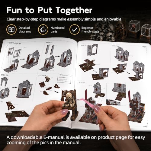 MiniCity Haunting Relics Book Nook Kit for Adult, DIY Miniature House Kit - Image 4