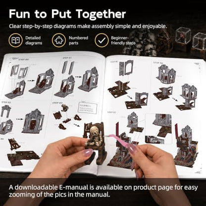 MiniCity Haunting Relics Book Nook Kit for Adult, DIY Miniature House Kit - Image 4