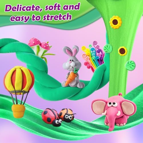 Air Dry Clay, 72 Colors Modeling Magic Clay for Kids - Image 5