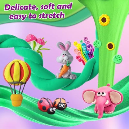 Air Dry Clay, 72 Colors Modeling Magic Clay for Kids - Image 5