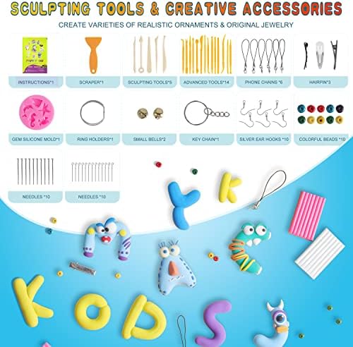 Cyajm 60 Colors Oven Bake Clay Kit, Individually Wrapped - Image 5