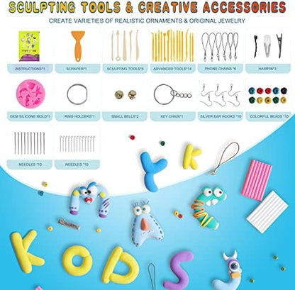 Cyajm 60 Colors Oven Bake Clay Kit, Individually Wrapped - Image 5