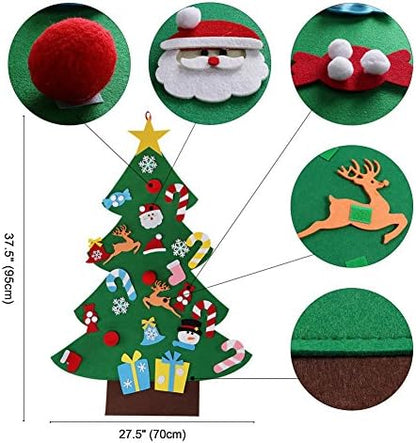 Aytai DIY Felt Christmas Tree for Toddlers, Hanging Christmas Decorations - Image 5