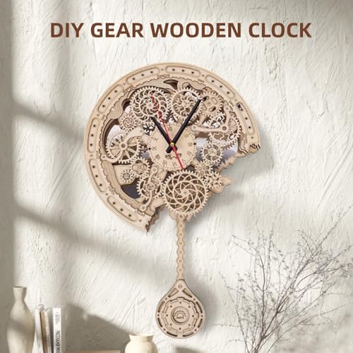 3D Wooden Puzzle Clock for Adults - Image 5