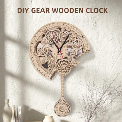 3D Wooden Puzzle Clock for Adults - Image 5