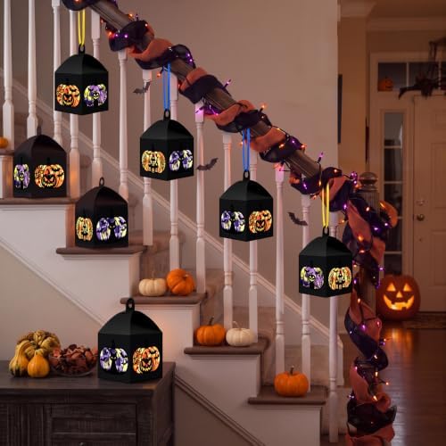 Maitys 16 Sets Halloween Paper Lantern Suncatcher Craft Kits for Adults - Image 2