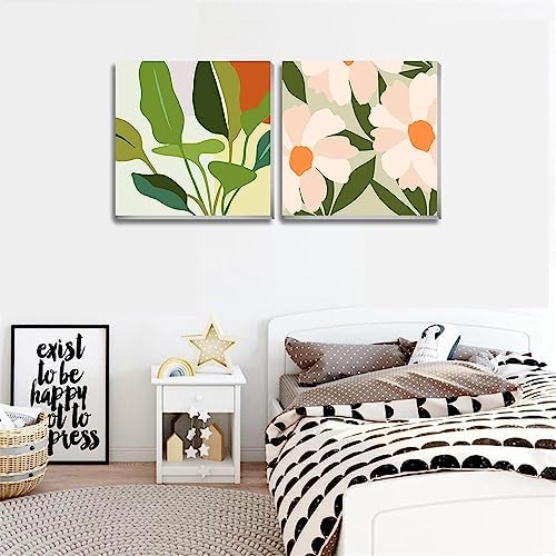 cupmod 2 Pack Framed Paint by Number for Kids Ages 8-12,Easy DIY Acrylic Flower Watercolor Paint by Numbers Kits on Canvas,Paint by Number for Adults Beginners for Home Wall Decor (8x8inch) - Image 5