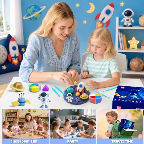 Air Dry Clay Kit -12 Space Theme Modeling Clay for Kids Arts and Crafts - Image 2