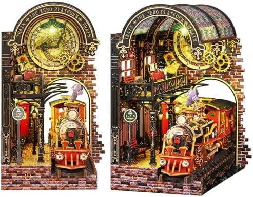 Spilay Book Nook Kit for Adults, Zero Platform DIY Miniature House Kit by SpilayDIYDollhouseMiniature