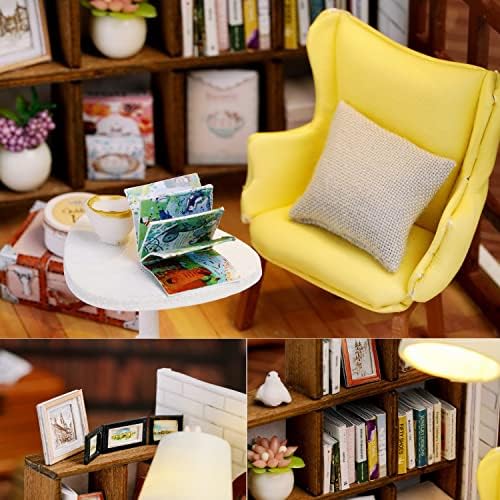 DIY Miniature Dollhouse Kit with Furniture Plus Dust Proof for Teens Adults - Image 3