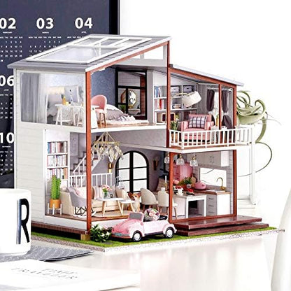 Spilay DIY Miniature House Kit for Adults, Miniature Dollhouse Kit - Image 4