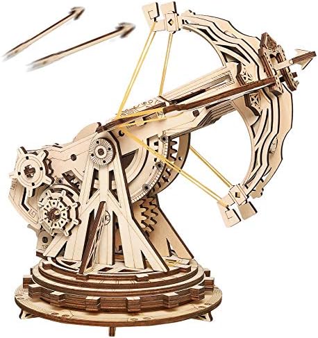 Rowood 3D Wooden Puzzles Catapult Kit for Adults, DIY Catapult Mechanical Wooden Model Kits Toys to Build for Adult, Cool Birthday Gift Choice by RowoodAssembleArtDecorateLife