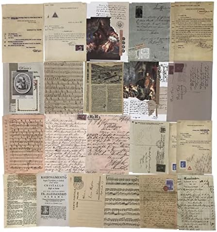 Esweny 200PCS Vintage Scrapbooking Supplies Kit for Journaling, Junk Journal Planners Aesthetic Cottagecore Room Decor Wall Art Collage Album(Artistic) - Image 4