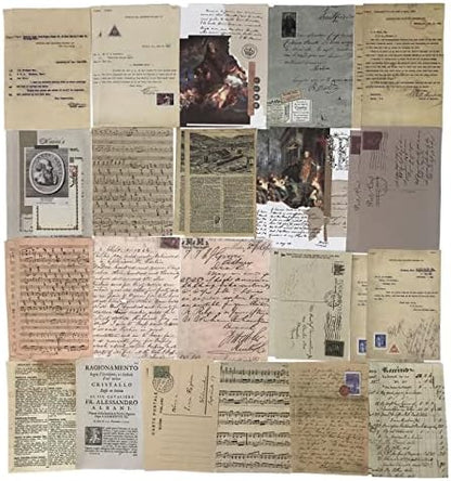 Esweny 200PCS Vintage Scrapbooking Supplies Kit for Journaling, Junk Journal Planners Aesthetic Cottagecore Room Decor Wall Art Collage Album(Artistic) - Image 4