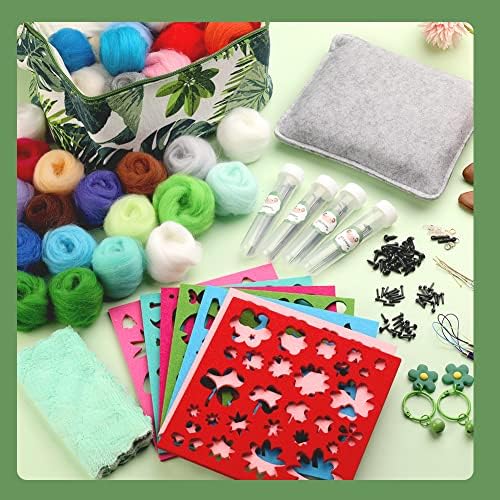 IMZAY Needle Felting Kit Beginner 50 Colors Wool Roving Set - Image 6