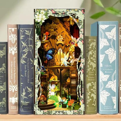 ISSEVE Book Nook Kit, DIY Dollhouse Booknook Kits Bookshelf Insert Décor - Image 5
