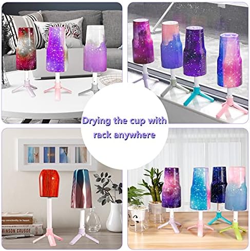 6X Multi Cup Turner for Crafts Tumbler,Epoxy Glitter 4 6 arms Tumbler Full Kits,DIY Cuptisserie Turner,Cup Spinner Machine Kit for Crafts Epoxy Tumbler - Image 6