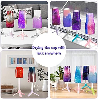 6X Multi Cup Turner for Crafts Tumbler,Epoxy Glitter 4 6 arms Tumbler Full Kits,DIY Cuptisserie Turner,Cup Spinner Machine Kit for Crafts Epoxy Tumbler - Image 6