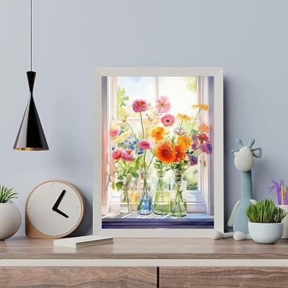 Arttoplus Flowers Paint by Numbers Kit for Adults Beginner 16x20 inch - Image 4