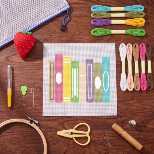XunYee Needlepoint Canvas Kit, Books - Image 5