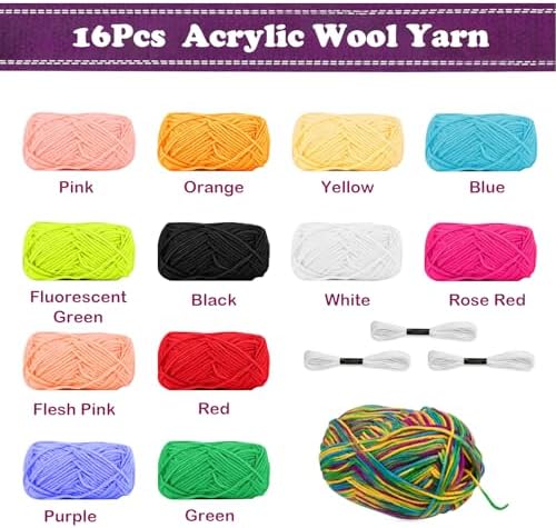 LYKTRIX Weaving Loom for Kids, Wooden Weaving Kit, Loom Kit for Kids Ages 8-12, Great Knitting Looms for Beginners and Girls Over 6 Years Old, Contains Enough Weaving Yarn 11.4" x 7.5" - Image 3