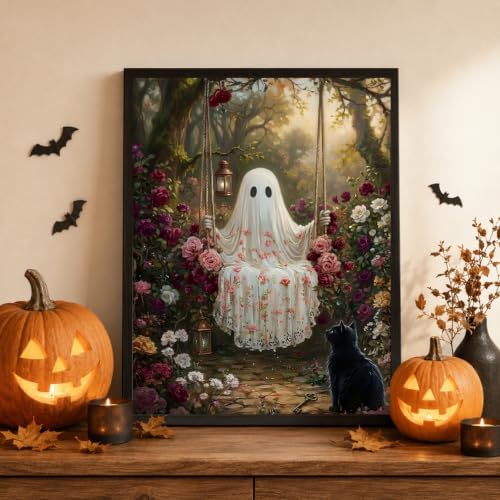 Mandun Halloween Ghost Paint by Numbers Kit for Adults, 16x20 inch - Image 2