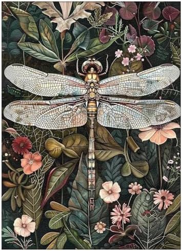 Dragonfly Paint by Numbers Kit for Adults, 16x20 inch by MANDUN
