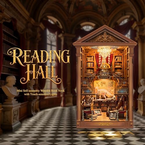 Book Nook Kit DIY Miniature House 3D Wooden Puzzle - Reading Hall - Image 3