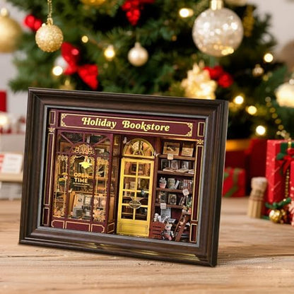 Book Nook Kit, Picture Frame Booknook, Wall Mounted 3D Puzzle Model - Image 6