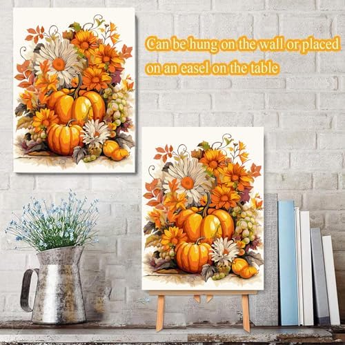 Meothan Framed Paint by Numbers Kits for Adults 12x16in with Wooden Easel - Image 3