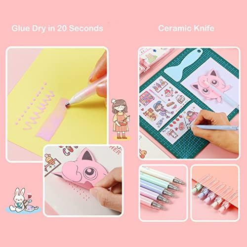 Doraking Scrapbooking Tools with Glue Tweezer Shovel Cutter Pen - Image 4
