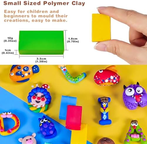 CiaraQ Polymer Clay Kit, Mini Modeling Clay Set - Image 4